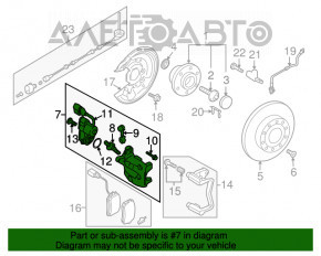 Suport spate dreapta VW CC 08-17 electric nou, neoriginal.