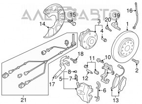 Capacul discului de frână față dreapta VW Beetle 12-19 nou aftermarket