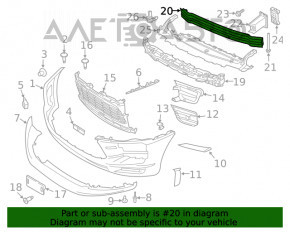 Amplificatorul de bara fata pentru Audi Q5 8R 09-17, nou, neoriginal