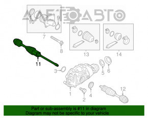 Grenada internă cu axul frontal dreapta BMW 3 F30 12-18 nou, neoriginal