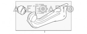 Maneta longitudinală spate stânga VW Beetle 12-19 nou, neoriginal.