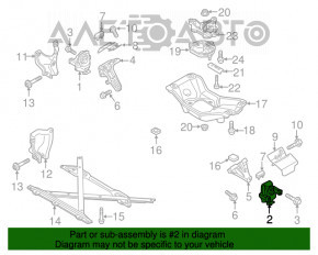 Pernele motorului stâng Audi Q5 8R 13-17 3.0 tfsi, nou, neoriginal