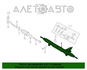 Bară de direcție Audi Q5 8R 09-12, servodirecție nouă, neoriginală