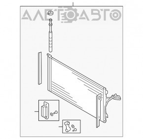 Radiatorul condensatorului de aer condiționat Audi Q7 4L 10-15 nou TYC Taiwan