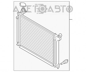 Radiator de răcire apă Hyundai Sonata 15-19 2.0T nou TYC Taiwan