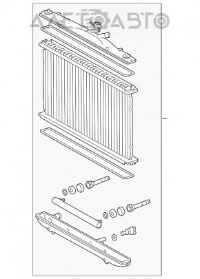 Radiator de răcire apă Lexus RX350 10-15 nou TYC Taiwan