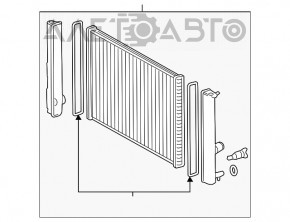 Radiator de răcire apă Toyota Prius 30 10-15 nou TYC Taiwan