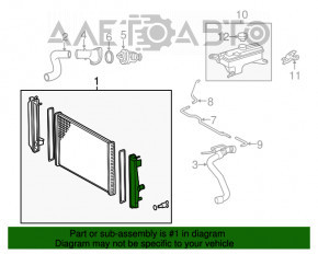 Radiator de răcire apă Toyota Rav4 13-18 nou TYC Taiwan