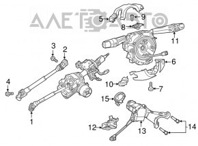 Volanul cu asistență electrică pentru Fiat 500X 16-17, benzină