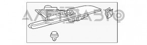 Capacul de fixare a scaunelor al celui de-al doilea rând, partea dreapta exterioară, Toyota Highlander 20 - suport rupt, zgârieturi.