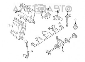 Блок ECU компьютер двигателя Chevrolet Trax 17-21 1.4T LUV