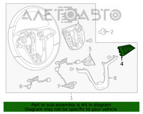 Butonul de control de pe volanul drept al Buick Encore 17-19