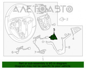 Butoanele de control de pe volanul stâng al Buick Encore 17-19 tip 1