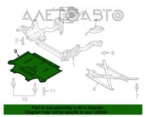 Protecție motor spate Audi Q5 8R 09-17 nou neoriginal