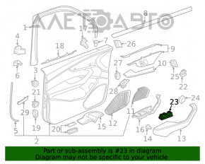 Управление стеклоподъемником передним левым Audi A4 B9 17-