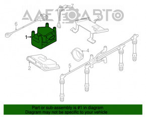 Modulul bobinelor de aprindere VW Jetta 11-18 SUA 2.0 nou neoriginal