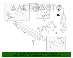 Senzor de supraalimentare VW Passat b8 16-19 SUA 1.8T, 2.0T nou aftermarket