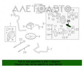 Supapă de ventilație a rezervorului de combustibil VW Jetta 11-18 SUA, nou, neoriginal.