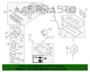 Senzorul de nivel al uleiului Audi Q5 8R 13-17 3.0 tfsi nou, neoriginal