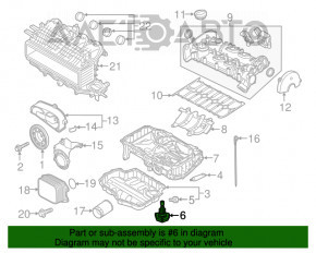 Датчик уровня масла VW Jetta 11-18 USA 1.4T hybrid новый неоригинал