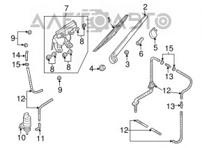 Leash spate pentru Audi Q7 4L 10-15, nou, original