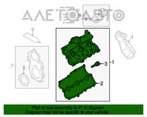 Capacul supapei Audi Q7 4L 10-15 dreapta nou, neoriginal