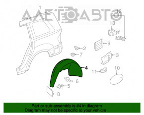 Aripa spate dreapta Mercedes X164 GL noua, neoriginala.