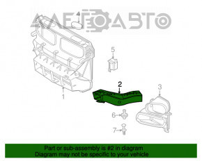 Conducta de aer pentru discul de frână stânga BMW X5 E70 11-13 restilizat, nou, neoriginal