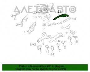 Suport aripi față stânga lung BMW X5 X6 E70 E71 07-13 nou neoriginal