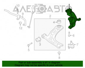 Bara față dreapta Audi A3 8V 15-20 nouă, neoriginală