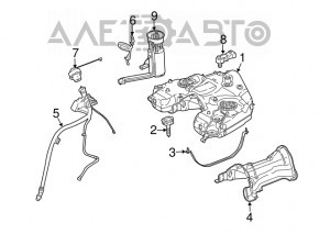 Pompă de combustibil, pompă de benzină Mercedes W164 ML 350 500 X164 GL 450 500 nou, neoriginal.