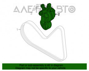 Roleta tensorului curelei de transmisie BMW 328i F30 12-18 nou aftermarket