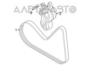 Roleta tensorului curelei de transmisie BMW 328i F30 12-18 nou aftermarket