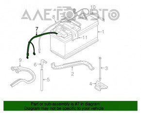 Terminalul bateriei plus BMW 335i e92 07-13 nou neoriginal