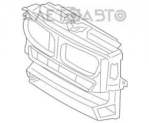 Televizorul panoului radiatorului BMW X3 F25 11-17 plastic nou neoriginal.