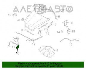 Capota stângă a capotei BMW X5 X6 E70 E71 07-13 nouă neoriginală