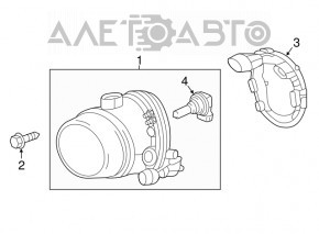 Farul de ceață stânga pentru Mercedes W164 ML, nou, neoriginal.