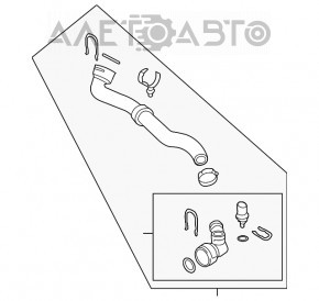 Патрубок охлаждения нижний VW CC 08-17