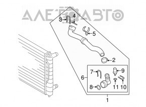 Патрубок охлаждения нижний VW CC 08-17