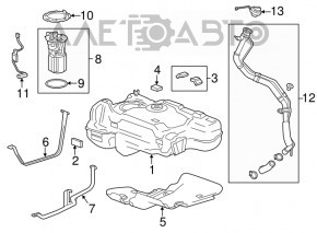 Rezervor de combustibil Buick Encore 15-19 fwd