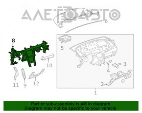 Tubul de evacuare a apei de sub torpedo pentru Buick Encore 18-19