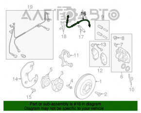 Furtun de frână față stânga Audi A4 B8 08-16