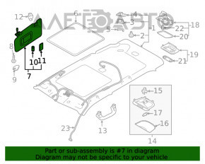 Capota dreapta Subaru Forester 19- SK gri, fara carlig, cu iluminare, pentru curatare