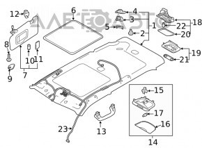 Capota dreapta Subaru Forester 19- SK gri, fara carlig, cu iluminare, pentru curatare