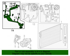 Bobina de aer condiționat a încălzitorului-condensator Buick Encore 16-19