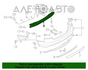 Amplificatorul pentru bara spate Audi A4 B8 08-16 sedan nou, neoriginal.