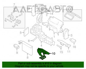 Radiatorul de încălzire a încălzitorului pentru BMW X5 E70 07-13, nou, neoriginal, AVA.