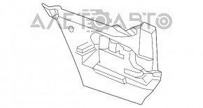 Suportul pentru bara spate stânga BMW 5 F10 11-13 nou, neoriginal