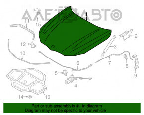 Capota goală BMW 5 G30 17-23 nouă, neoriginală