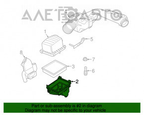 Corpul filtrului de aer asamblat Dodge Durango 11- 3.6, 5.7 nou aftermarket